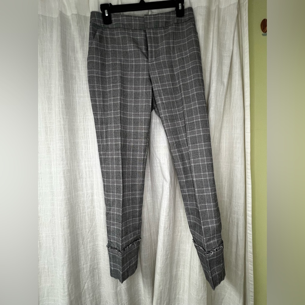 Plaid work pants